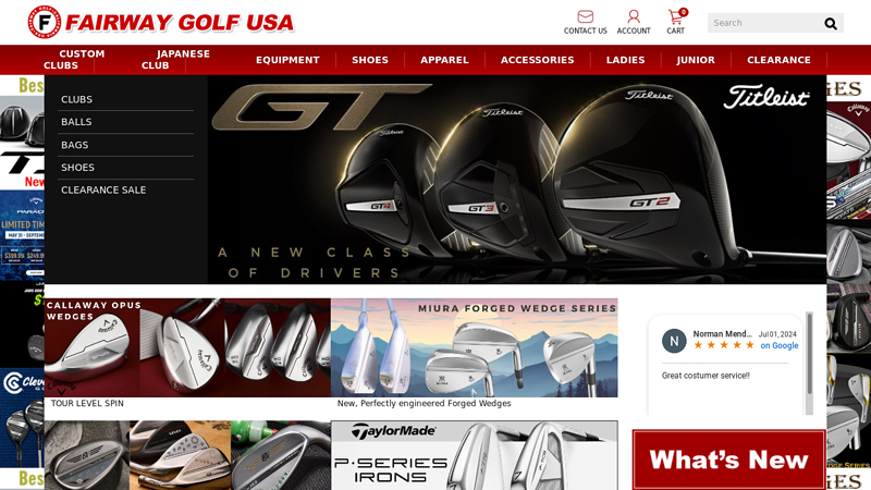 Fairway Golf Online Golf Store C Buy Custom Golf Clubs and Golf Gear