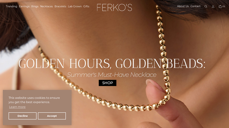 Ferkos Fine Jewelry Gold and Diamond Rings, Necklaces, Earrings... C FERKOS FJ