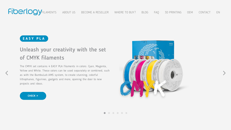 Fiberlogy 3D printing filament. The best one for your 3D printer.