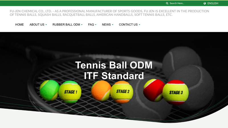 As a professional manufacturer of sports goods, Fu Jen is excellent in the production of tennis balls, squash balls, racquetball balls, American handballs, soft tennis balls, etc.