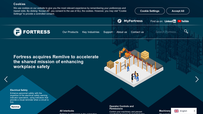 Fortress Safety Homepage - Machinery safety experts