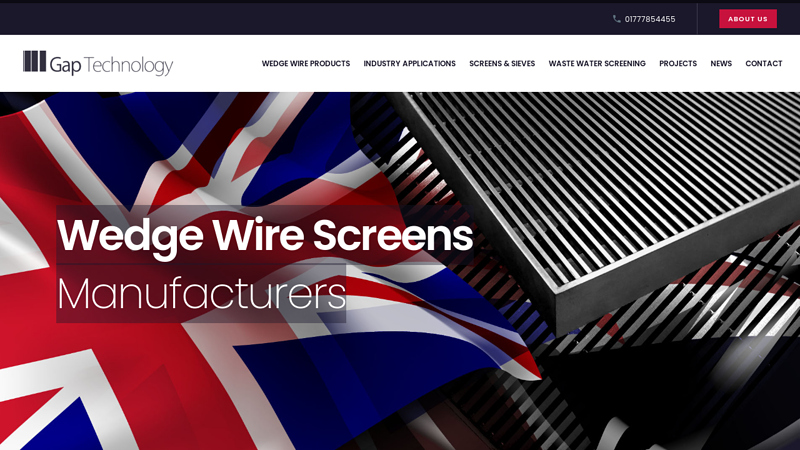 Wedge Wire Screens / UK Manufacturers / Gap Technology