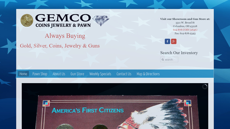 Gemco Coins, Jewelry and Pawn Shop | Always Buying and Selling Gold and Silver | Many Gun Brands from Winchester to Colts