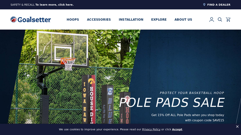 Goalsetter Basketball Hoops For Sale