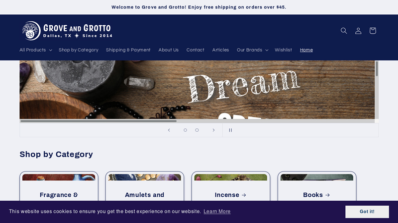 Grove and Grotto - A World of Enchantment Since 2014