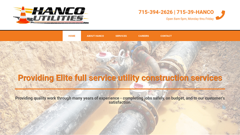 Hanco Utilities - Utilities Construction Contractor in Superior & Duluth Area