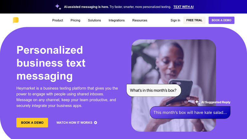 Business Text Messaging Services by Heymarket