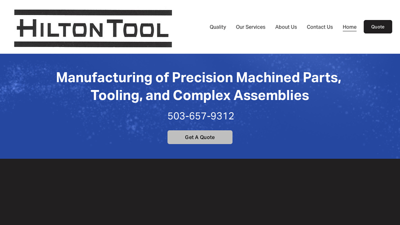 Hilton Tool - CNC Machine Shop & Contract Manufacturing