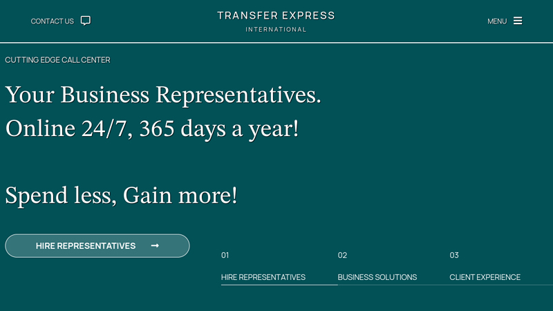 Transfer Express International | Hire Representatives