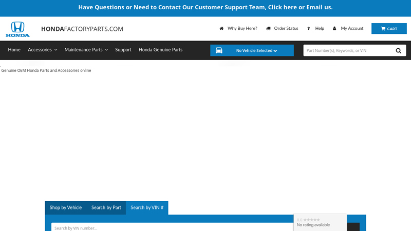 Honda Factory Parts | OEM Honda Parts & Accessories | Manufacturer Warranty