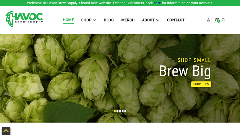 Buy Premium Hops in Bulk | Hop Havoc C Havoc Brew Supply