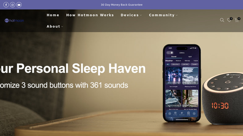 Hotmoon | Best Sound Machine and Mind Therapy for Sleep