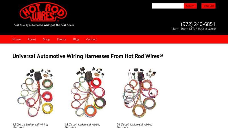 Universal Automotive Wiring Harnesses | HotRodWires.com