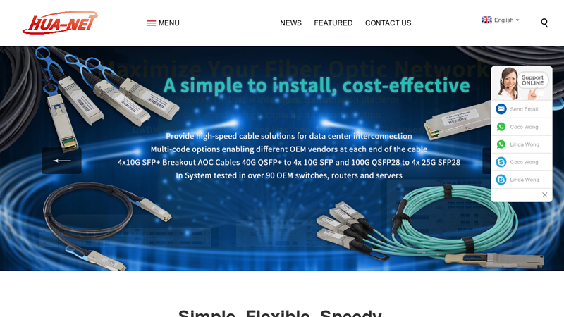 Gpon Olt, Xpon Onu, Optical Fiber Module - HUANET