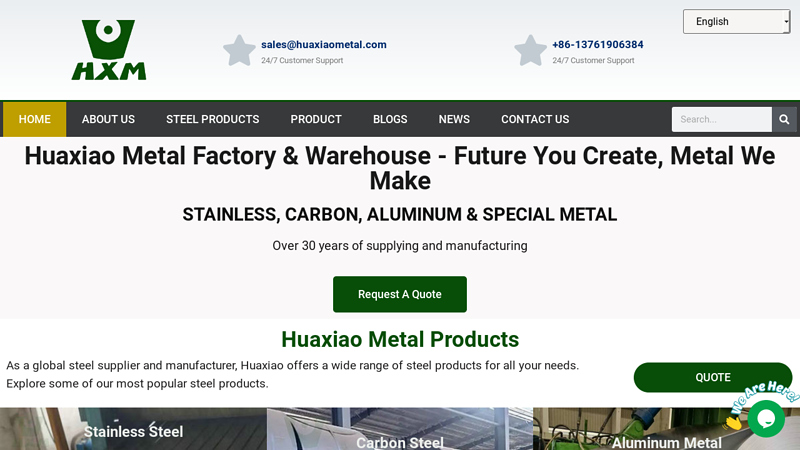 Huaxiao Metal Stainless/Aluminum/Carbon Steel - Huaxiao