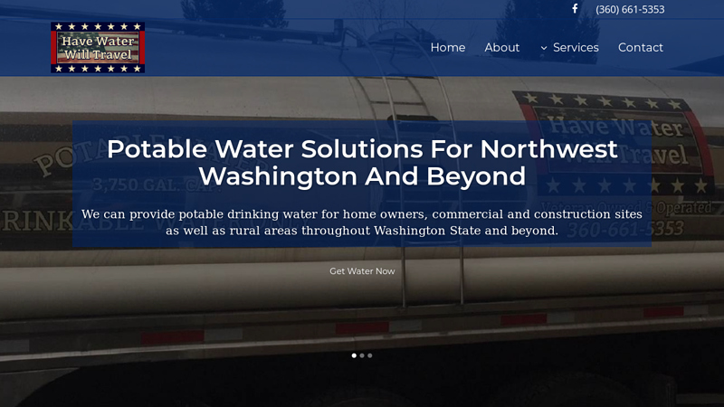 Potable Water and Transport Services | Have Water Will Travel