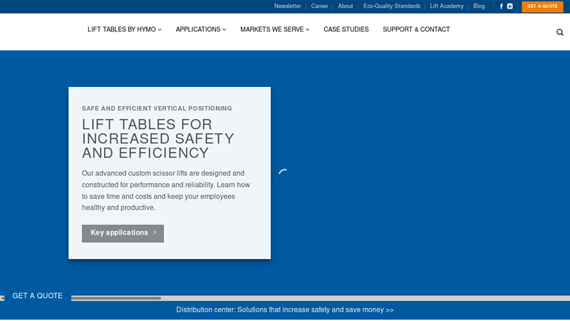 Lift tables for dependable and safe vertical positioning