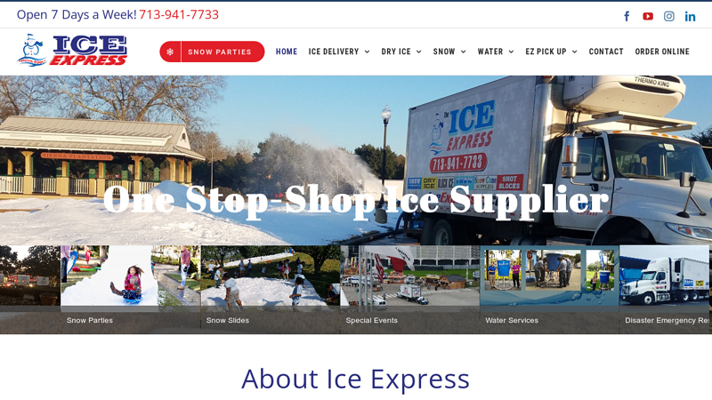 Ice Supplier Houston | Ice Express - Ice Express