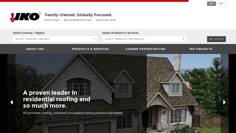 Shingle Manufacturer - Roofing Products, Waterproofing & Insulation | IKO
