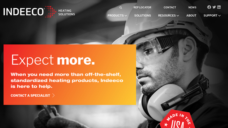 Thermal heating solutions for process and comfort heating applications - Indeeco