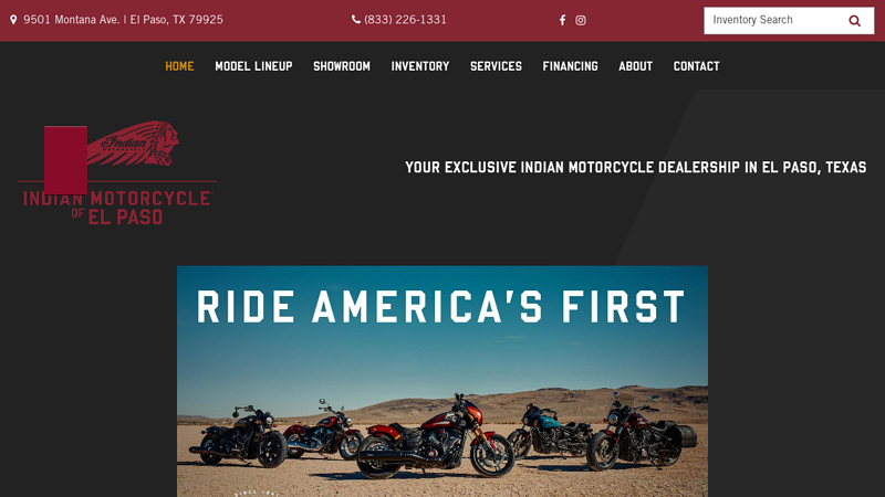 Indian Motorcycle Dealer in El Paso TX | Indian Motorcycle of El Paso