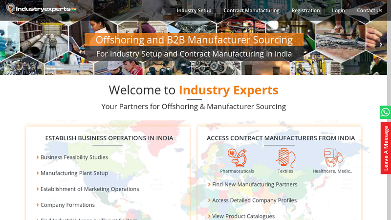 Manufacturing Sourcing Consultant India | Offshore Company Setup | Industry Experts