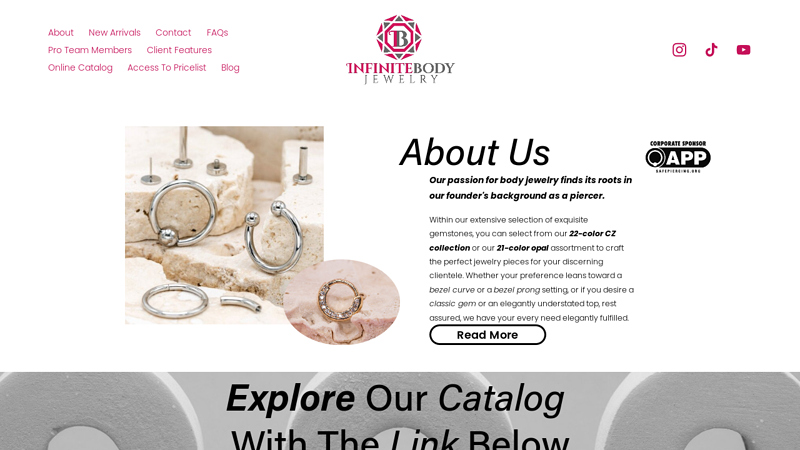 Infinite Body Jewelry | Mirror Finish Body Piercing Wholesale | Canada