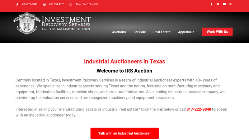 Industrial Equipment Auctioneers, Liquidators, & Appraisers