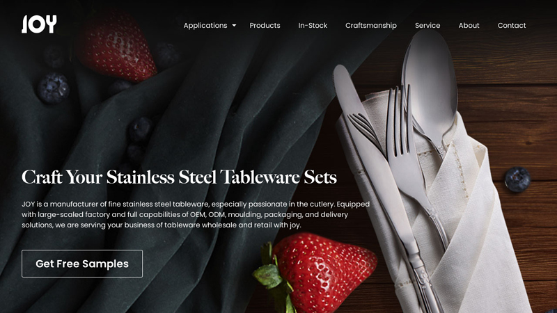 Stylish Stainless Steel Tableware Manufacturer | JOY