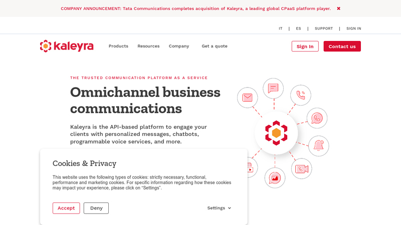 Kaleyra: Trusted Omnichannel Communication Platform & CPaas Solution for Businesses
