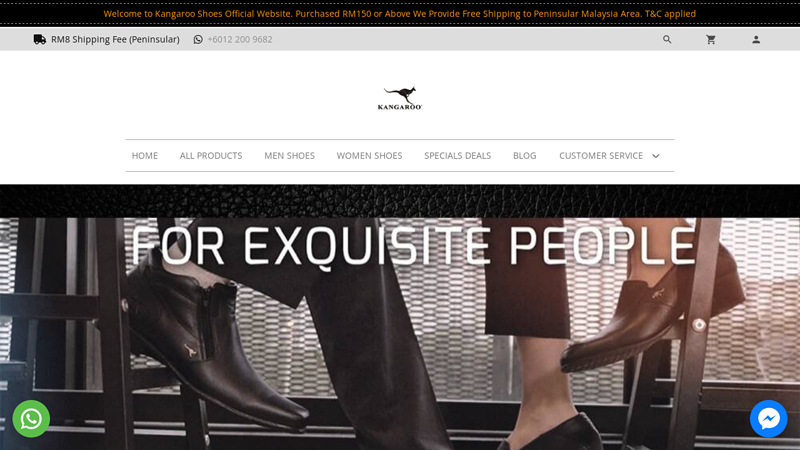 Kangaroo Feature with the Best Genuine Leather Handmade Men Shoes in Malaysia.