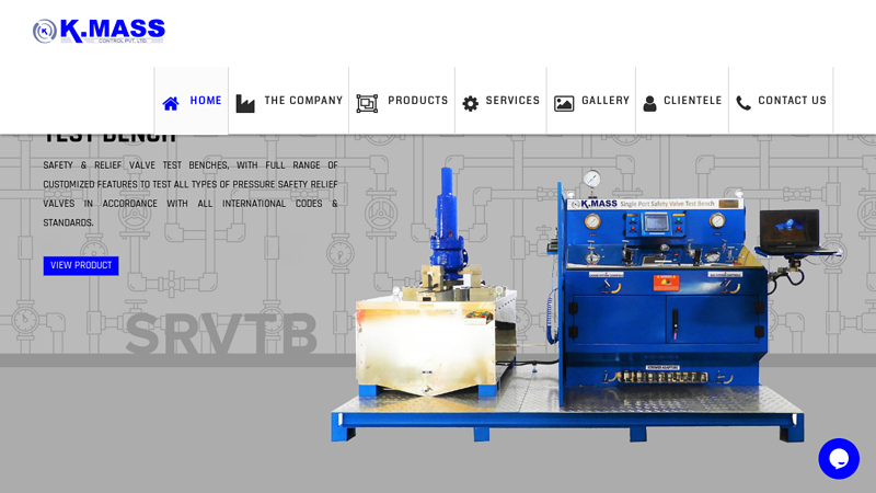 Home | K.Mass | Safety Valve Test Bench | Containerized Offshore Systems | Control Valve Test Bench | Conventional Valve Test Bench and Testing & Measuring Equipment