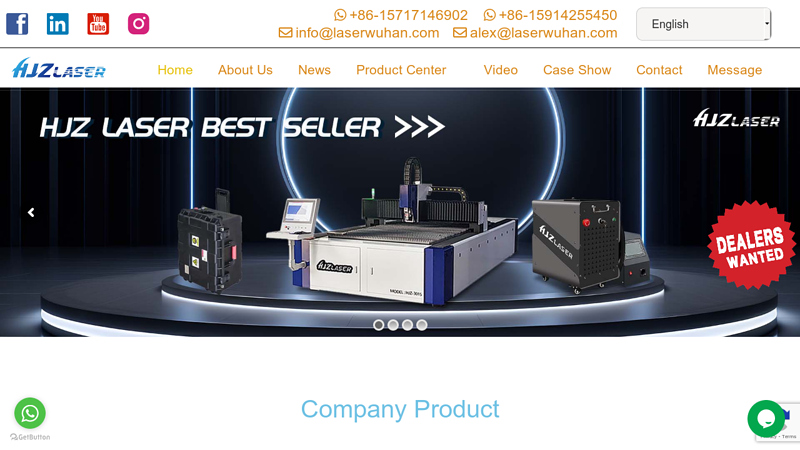 Laser welding Cutting Cleaning Machines - Wuhan HJZ Laser Technology