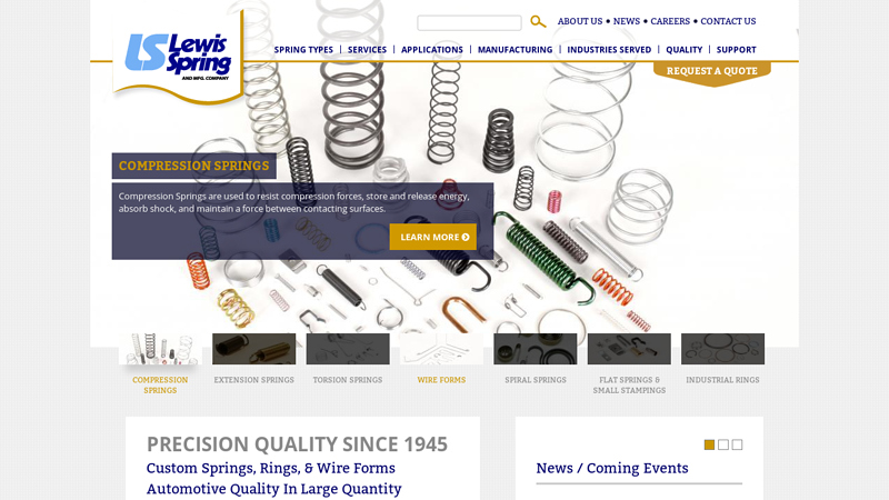 Custom Spring Manufacturer | Lewis Spring