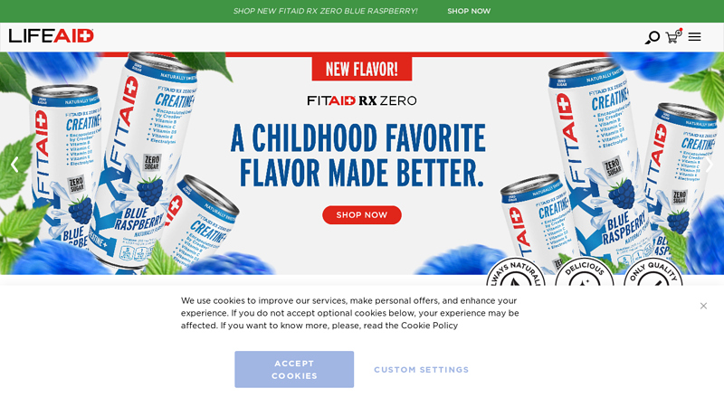 LIFEAID Beverage Co. | LIFEAID | FITAID | FOCUSAID | IMMUNITYAID | PARTYAID | GOLFERAID