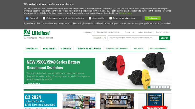Circuit Protection, Fuses, Power Control & Sensing Solutions - Littelfuse