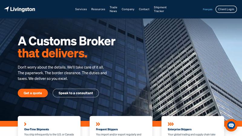 Livingston: Customs Brokerage | Trade Consulting | Freight Forwarding