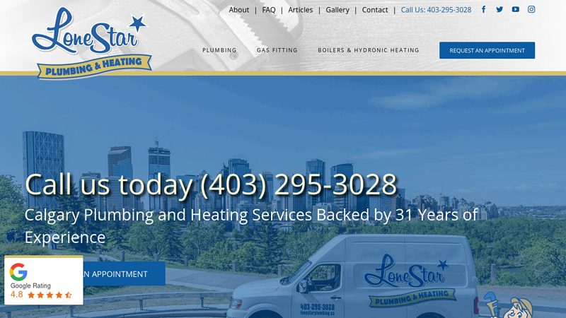 Calgary Plumbers & Gas Fitters Providing Trusted Service Since 1993