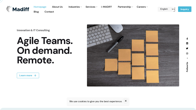 Homepage | Madiff - IT Consulting and Remote Agile Teams