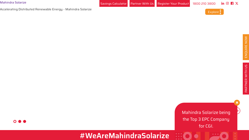 Top 3 Solar energy companies in India - Mahindra Solarize