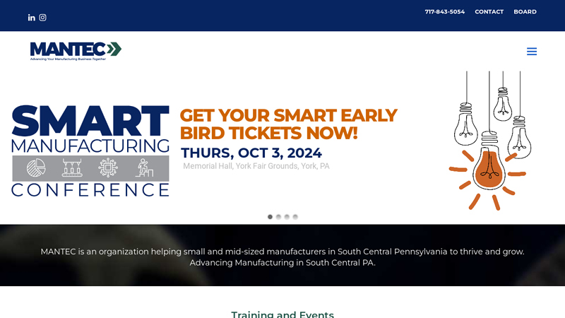 MANTEC - Advancing Manufacturing in South Central PA -