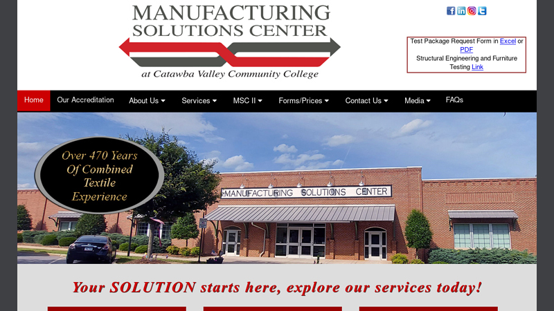 Manufacturing Solutions Center | A testing lab accredited to ISO/IEC 17025