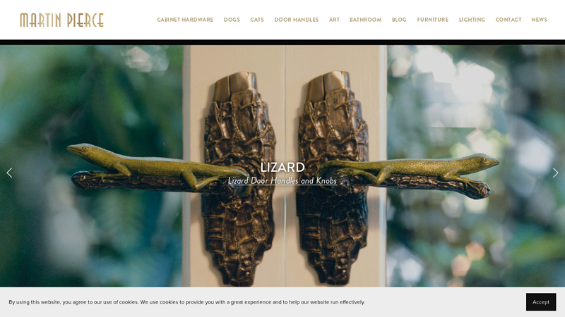 Martin Pierce - Custom Door Handles, Hardware, Knobs and Cabinet Pulls