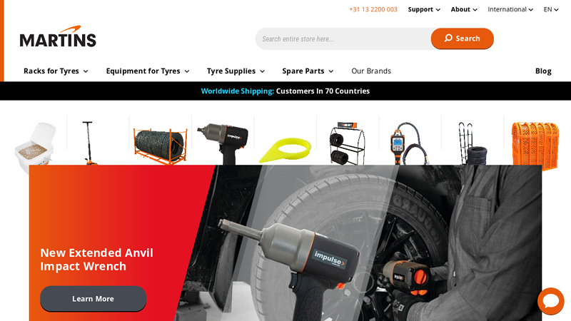 Martins Industries INT | Your Tyre Equipment Manufacturer