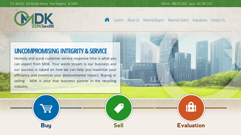 Scrap recycling and recycling material brokers | MDK Zero Landfill