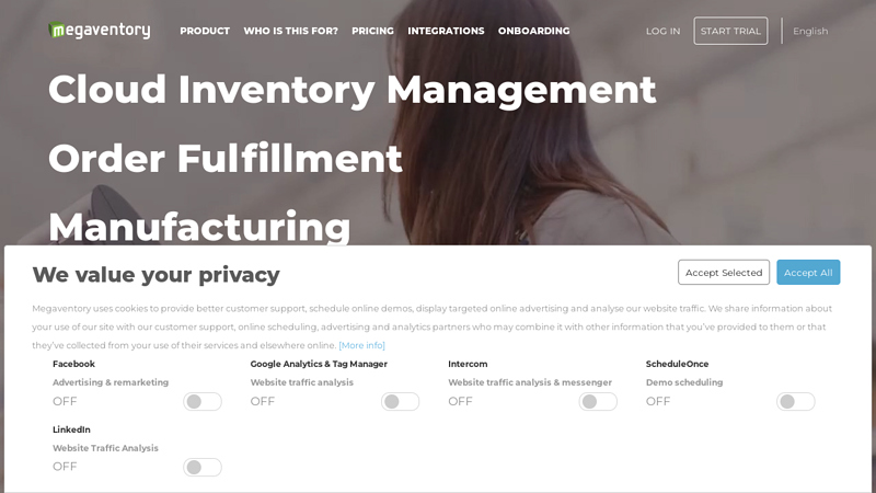 Inventory Management - Order fulfillment - Manufacturing
