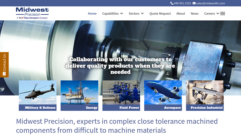 Midwest Precision - CNC Machining for Aerospace, Defense & Industry - Midwest Precision
