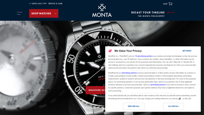 MONTA Watch | Swiss made tool, military and dive watches