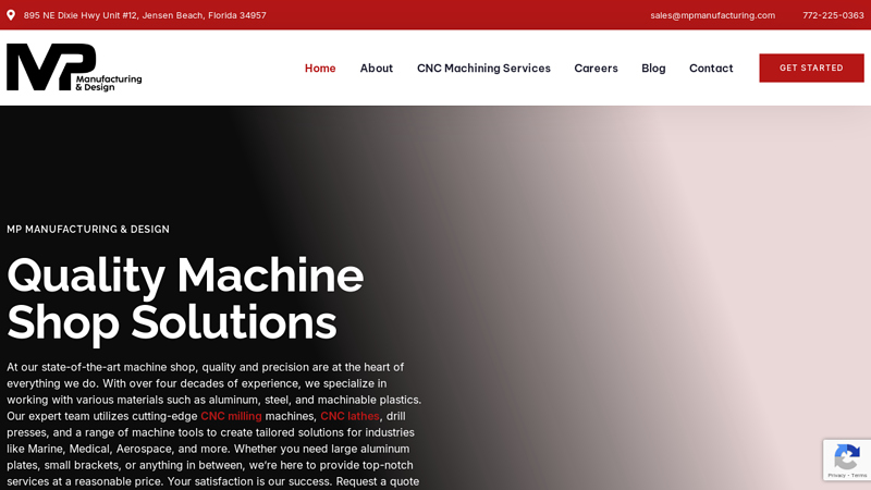 MP Manufacturing & Design - CNC Milling, CNC Lathe, & Machining Services