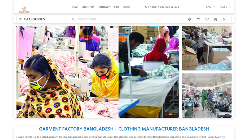 Home-Haque Textile: Garments Factory and Clothing Supplier in Bangladesh